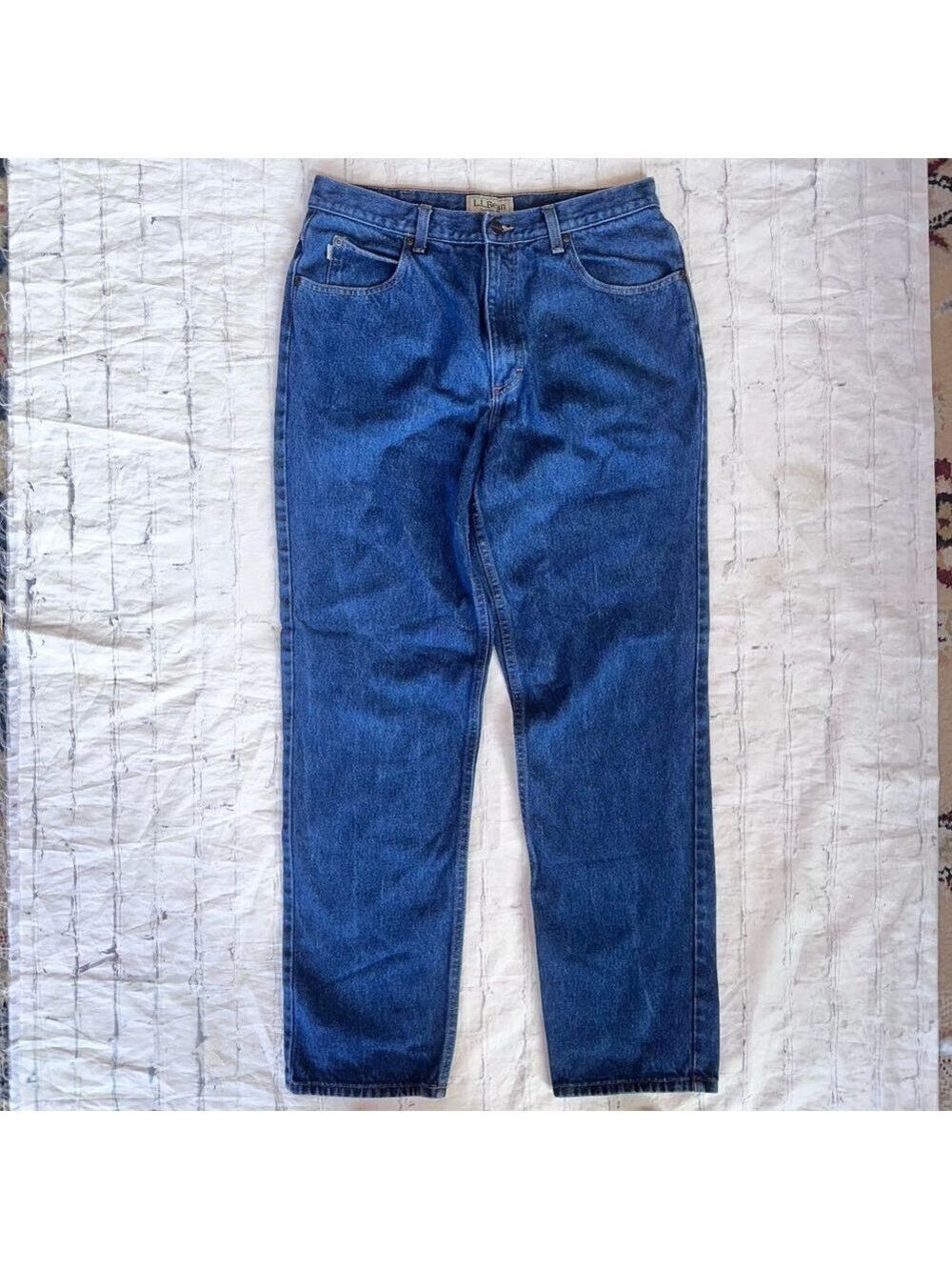 NWOT Men’s 34 x 32 LL Bean Dark Wash Classic Fit Denim Blue Jeans